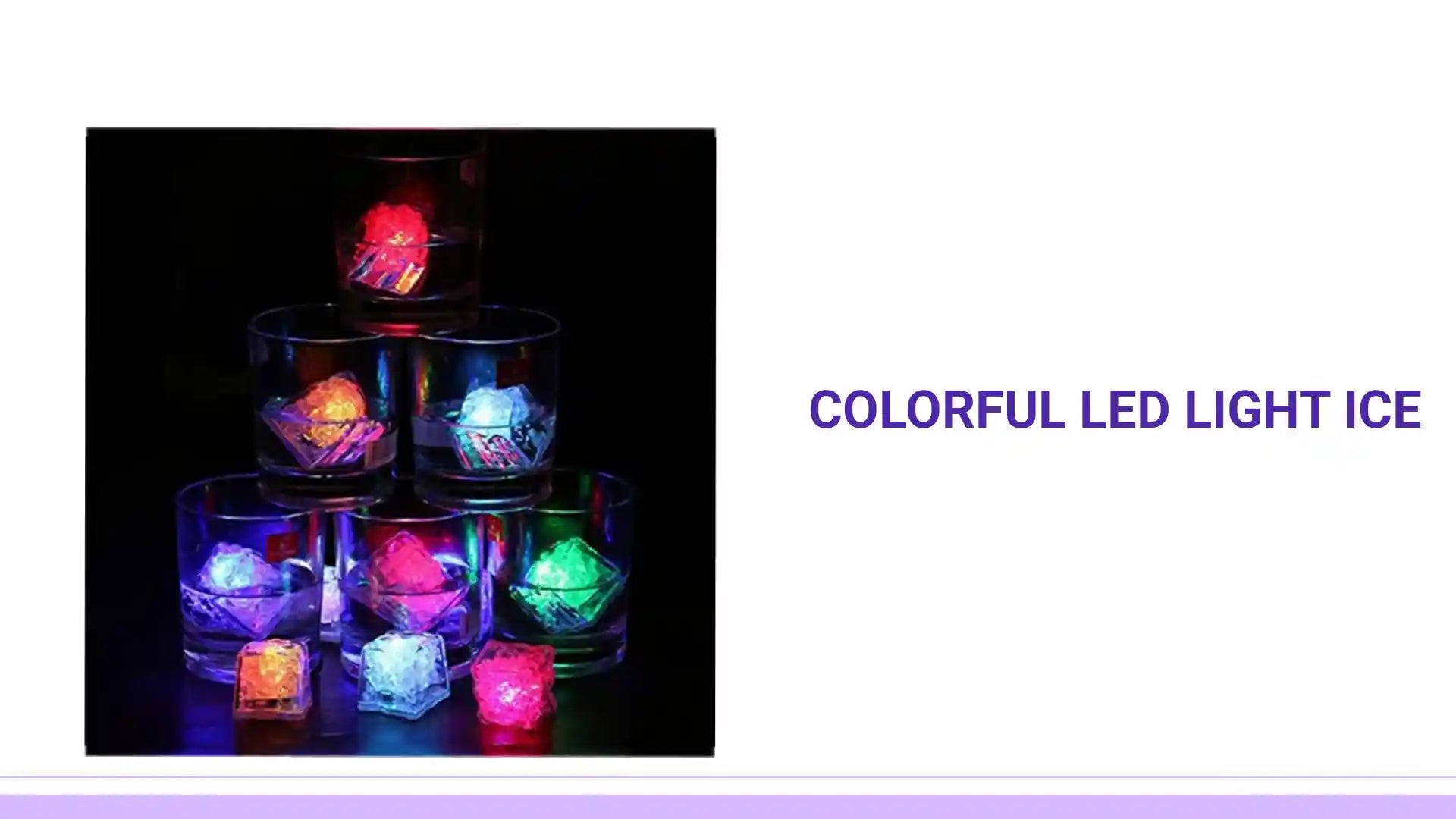 Colorful LED Light Ice by@Outfy