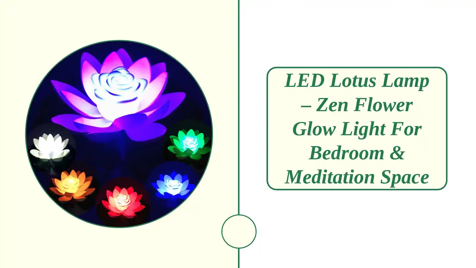 LED Lotus Lamp &ndash; Zen Flower Glow Light for Bedroom &amp; Meditation Space by@Outfy